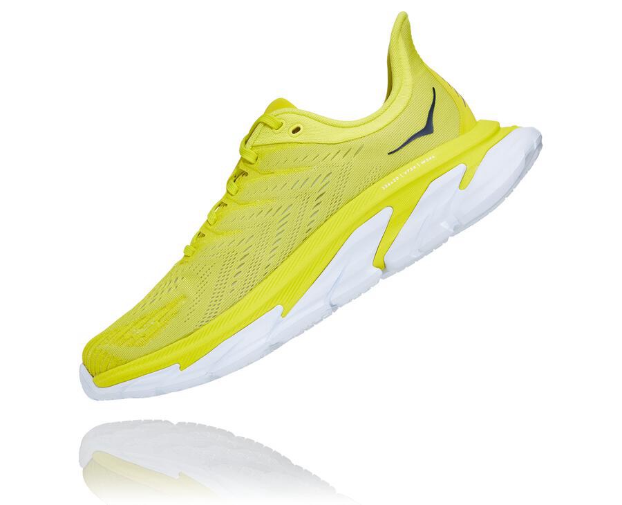 Hoka One One Tenisky Panske Fluorescencia - Clifton Edge - 42805-GJTM